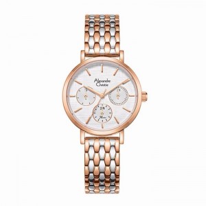 Alexandre Christie AC 2C33 Silver Rosegold White BFBTRSL